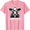 Farmstead Legends Legend Dairy, Cool Cow with Sunglasses T-Shirt - Pink