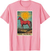 Horses Horse Lovers Shop Horse Tarot Card Horses Horse T-Shirt - Pink