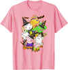 Peppa Pig Halloween Happy Costumes Group Shot T-Shirt - Pink