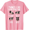 Funny Mini Pigs For Mini Pig Lover Things I Do Mini Pig Lover Mini Pigs T-Shirt - Pink
