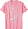 Retro Funny 90s Rabbit Bunny Howling to the Moon Graphic T-Shirt in Pink