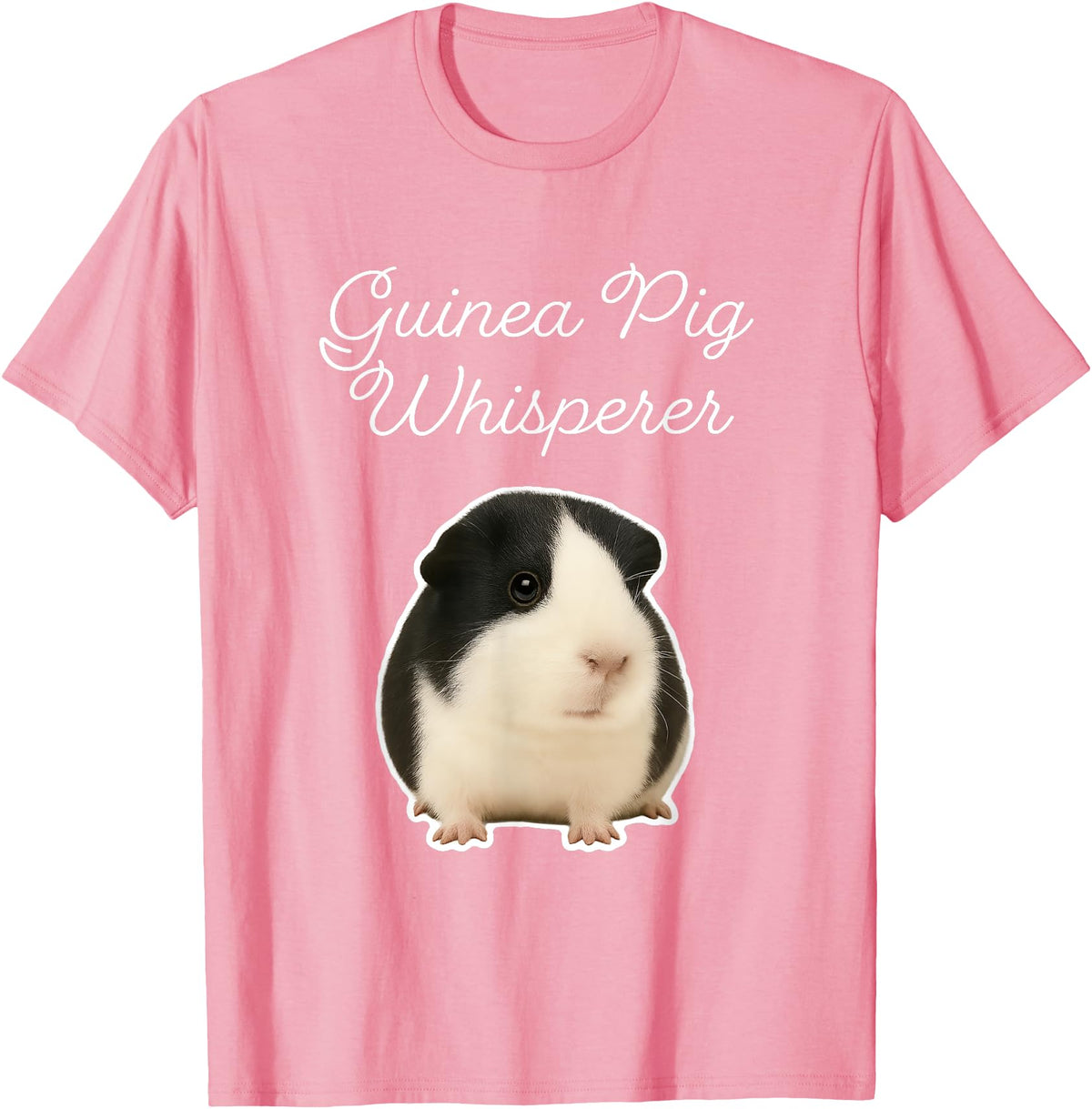 Miller Sye Guinea Pig Whisperer - American Guinea Pig T-Shirt - Pink