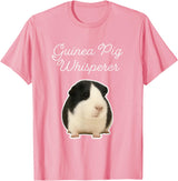 Miller Sye Guinea Pig Whisperer - American Guinea Pig T-Shirt - Pink