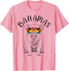 Funny Swimming Pigs It's Better in the Bahamas Bahamas Pig Bahamas Souvenir Family Vacation Trip T-Shirt - Pink