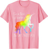 Adorable Tees In A Field Of Horses Be A Unicorn Inspirational Shirt T-Shirt - Pink
