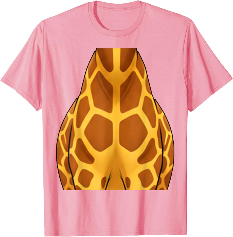 Cute Headless Giraffe Halloween Costume By TEERA Funny Giraffe Body Halloween Outfit T-Shirt - Pink