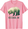 Kotzebue SE Alaskan Wild Bear & Nature Lover Kotzebue Grizzly Bear Southeast Alaska Forest Wildlife T-Shirt - Pink