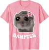 Hampter Sad Hamster Meme Hamster Lover Oddly Specific Memes T-Shirt - Pink