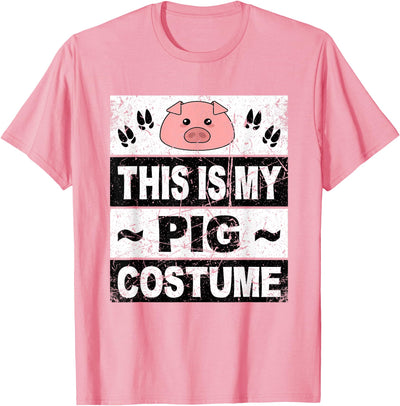 Retro Pig Costume Adult Women Men Kids Toddler Baby T-Shirt