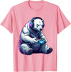 Funny Graphic Gamers tee Polar Bear Funny Video Games Polar Bear T-Shirt - Pink