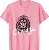 Totality Lion Head Courage T-Shirt T-Shirt - Pink
