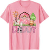 Pink Farm Cow Gender Reveal Party Daddy Pink Farm Animal Birthday Kids Matching Family T-Shirt - Pink