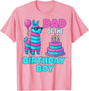 gaming gamer Birthday Llama Pinata Family Apparel dad of Birthday Boy Llama Pinata Party Family mathing Men T-Shirt - Pink