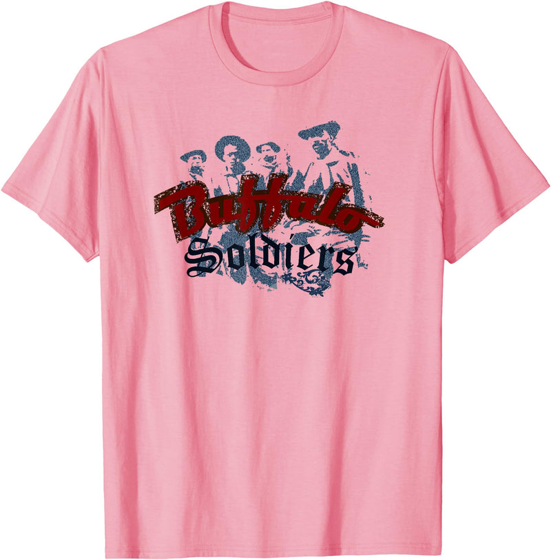 Gene Brown - drawn2themusic Buffalo Soldiers Top T-Shirt - Pink