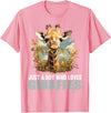 Giraffes Giraffe Lovers Shop Just a Boy who loves Giraffes. Giraffes Giraffe T-Shirt - Pink