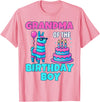 gaming gamer Birthday Llama Pinata Family Apparel grandma Birthday Boy Llama Pinata Party family mathing women T-Shirt - Pink