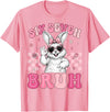 Bunny Rabbit 67 Six Seven Bruh 6 7 Happy Easter Women Girls T-Shirt in Pink
