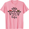 funny heifer tshirt Cute Women's Hanging With My Heifers Bandana T-Shirt T-Shirt - Pink