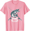 Fishing IM Co Pike Slayer Fishing Fisherman Northern Pike T-Shirt - Pink