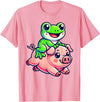 Cute Frog Pig Apparel Kawaii Frog Pig T-Shirt - Pink