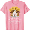 Cute Guinea Pig Lover Guinea Pig Lover Funny Just A Girl Who Loves Guinea Pigs T-Shirt - Pink