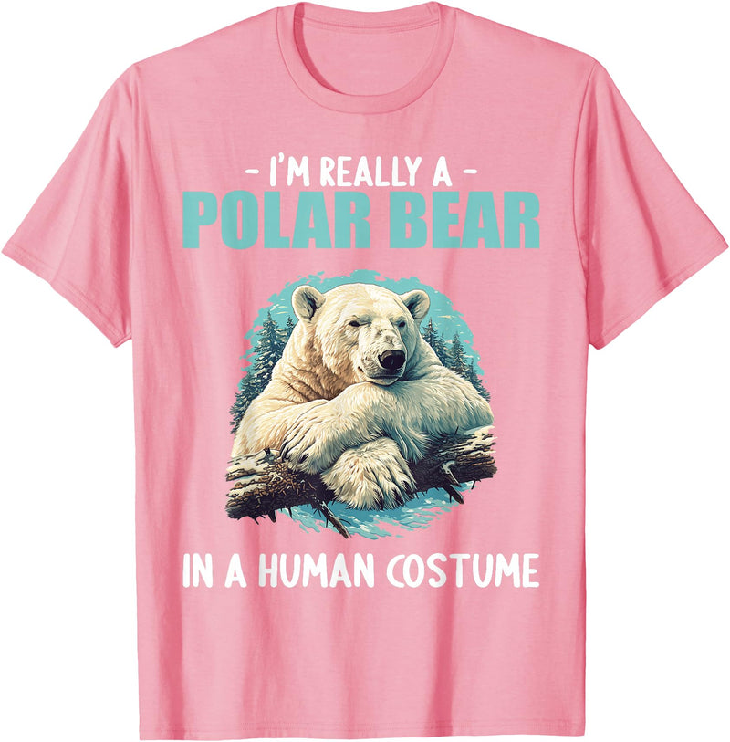 Polar Bears Polar Bear Lovers Shop Polar Bears Polar Bear T-Shirt - Pink