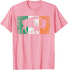 Buffalo - Saint Paddys Funny Ireland Flag Buffalo - Shamrock St. Patrick's Day Irish Flag T-Shirt - Pink