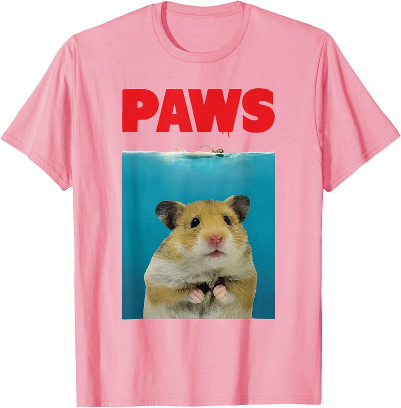 Paws Hamster Funny T-Shirt Parody | Hammy Lover Gifts T-Shirt - Pink