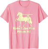 Saddlebred Horse T-Shirts American Saddlebred Horse Training Gaited Horses Equitation T-Shirt - Pink