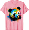 Cute Panda Lovers Kawaii Asian Bears Gifts DAIMMER Watercolor Panda T-Shirt - Pink
