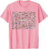 100 Types Of Fish Species Tee 100 Types of Freshwater Fish Species Fishing T-Shirt - Pink