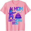Llama Pinata Birthday Family Bday Party Decoration Mom of Birthday Boy Llama Pinata Party Family Matching T-Shirt - Pink