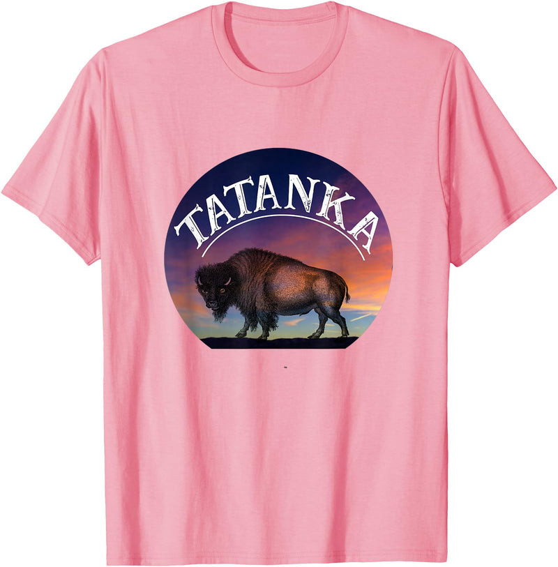 Buffalo Bison Wildlife Shirts Tatanka American Buffalo T-Shirt - Pink