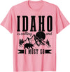 Idaho Is Calling And I Must Go! Idaho Is Calling & I Must Go Bear Mountains Vintage Gift T-Shirt - Pink