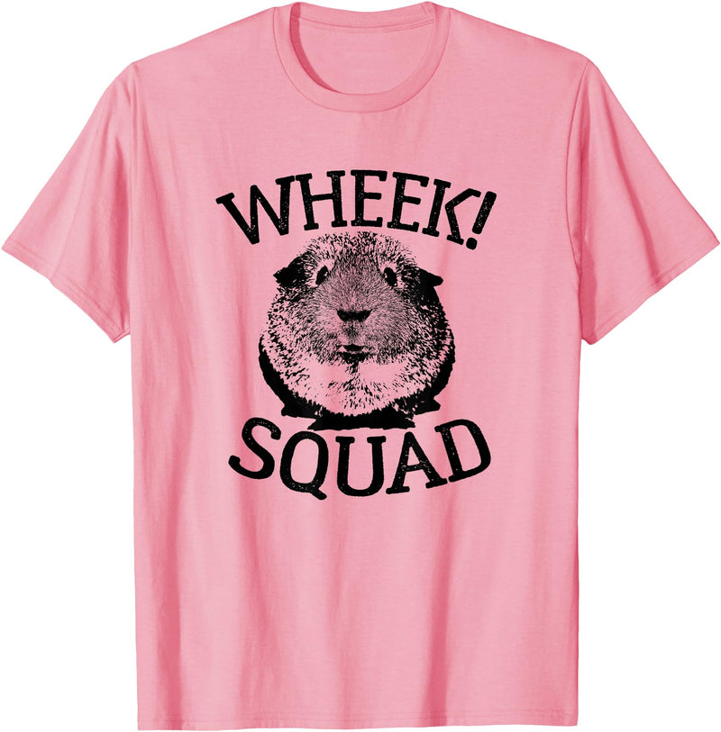 Guinea Pig Squads Guinea Pig T-shirts Wheek Squad Cute Funny Guinea Pig Shirts T-Shirt - Pink