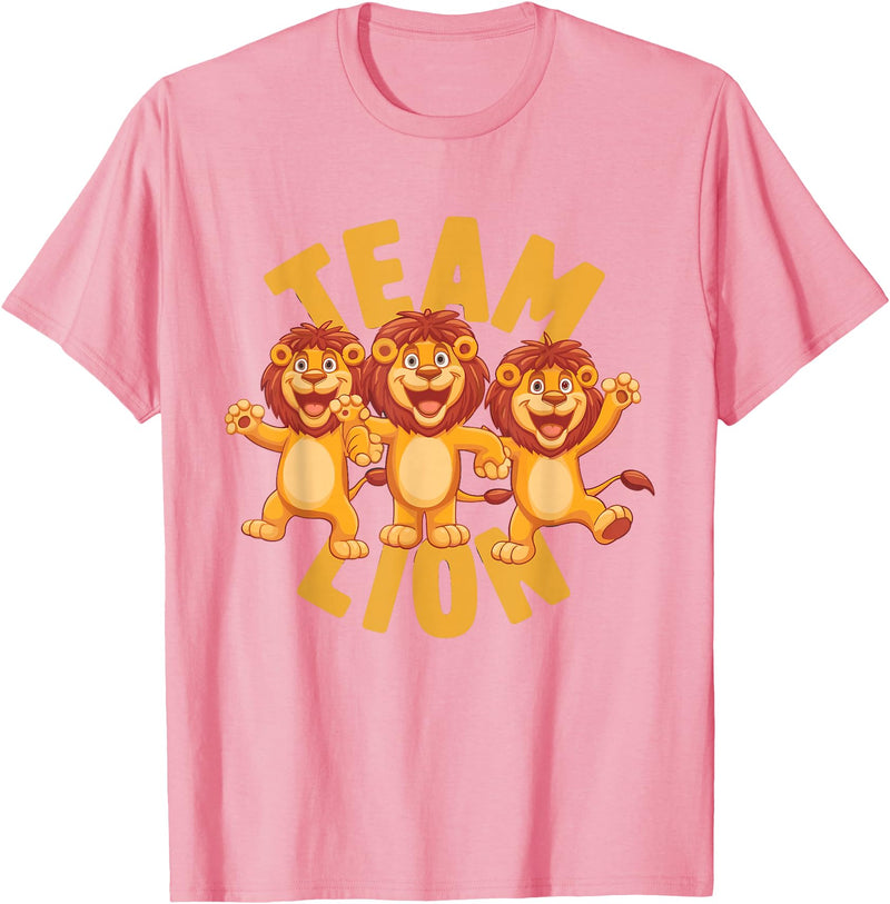Lion Design for Lion Lovers Team Lion Stuff | Lion Costume | Products for Lion T-Shirt - Pink