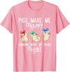 Zone - 365 Funny Pig Animals Lover Pigs Make Me Happy Humans Make My Head Hurt Funny Gift T-Shirt - Pink