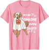 Funny Halloween Golden Retriever Owner Gifts Ideas Funny Halloween Ghost Golden Retriever Did Someone Say Treat T-Shirt -