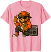 Creative & Funny Teddy Bear Gifts Hip Hop Teddy Bear T-Shirt - Pink