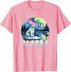 Alaska Cruise Trip Alaska Northern Lights Aurora Viewing Vacation Alaska Trip T-Shirt - Pink