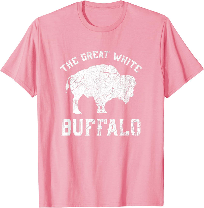We Are Wildlife The Great White Buffalo T-Shirt Native American Inspired T-Shirt - Pink