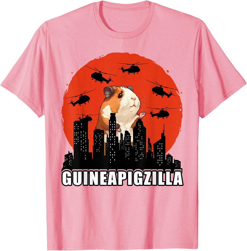 Guinea Pig Lovers Guinea Pig Tees Guinea Pig Shirt Furry Potato Vintage Guinea Pig Funny T-Shirt - Pink
