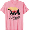 Juneau Alaska Souvenirs & Gifts Juneau Alaska Vintage Grizzly Bear Souvenir Gift T-Shirt - Pink