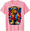 Magical and Funny Teddy Bear lover Gifts Hip Hop Teddy Bear Rap Music T-Shirt - Pink