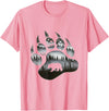 One Nature Designs Touching Ghost of the Spirit Bear Paw T Shirt T-Shirt - Pink