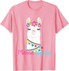 funny Mama Llama tshirt for mother's day Mama Llama Funny Mother's Day Shirt for Women Mom Love Llama T-Shirt - Pink