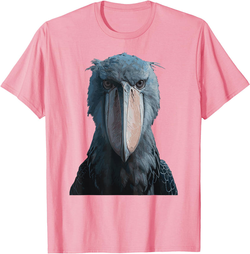 Shoebill Stork Gift Bird Watching Costume Shoebill Stork Bird T-Shirt - Pink