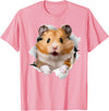 Cute Hamster Design for Men Women Kids Animal Hamster Lovers T-Shirt - Pink