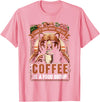 Bear Coffee Lover Sarcastic Bear Coffee Is A Food Group Bear Coffee T-Shirt - Pink