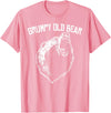 Miftees Grumpy Old Man Club Grumpy Old Bear T-Shirt - Pink